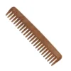 Peigne batidor pour mèches en bois naturel EURO STIL, sur un fond blanc, avec des dents espacées.