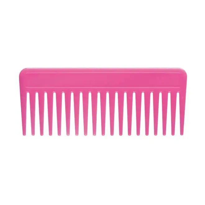 Peigne Ahuecador Grand Format (Couleur Rose Éclatante) Peigne grand format rose vif Eurostil, avec des dents larges et espacées, idéal pour donner du volume aux cheveux.