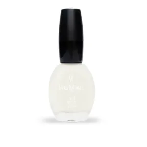 Bouteille de vernis à ongles Yves Morel teinte 200, un blanc translucide idéal pour la French manucure.