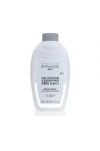 Bouteille Byphasse Men Urban Swing 2‑en‑1 600 ml, gel douche et shampoing, parfum agrumes et épices