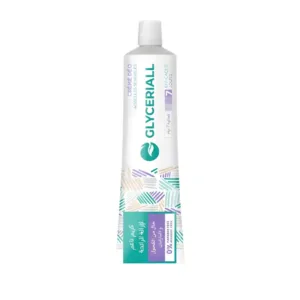 Tube Glyceriall crème déodorante 35 ml, fond blanc, textes bleu/violet, design épuré, soin fraîcheur