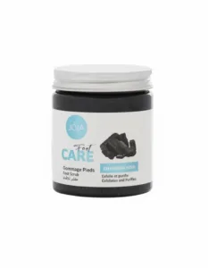 Pot de gommage pour les pieds Joia Charbon Noir 250ml, un soin purifiant pour des pieds doux et sains.