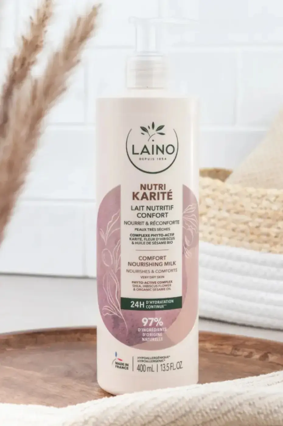 laino-lait-de-corps-beurre-de-karité-400ml-2