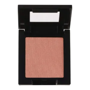 Blush Maybelline Fit Me Nude 15 ouvert, présentant la poudre couleur pêche nude et légèrement irisée, avec miroir dans le couvercle.