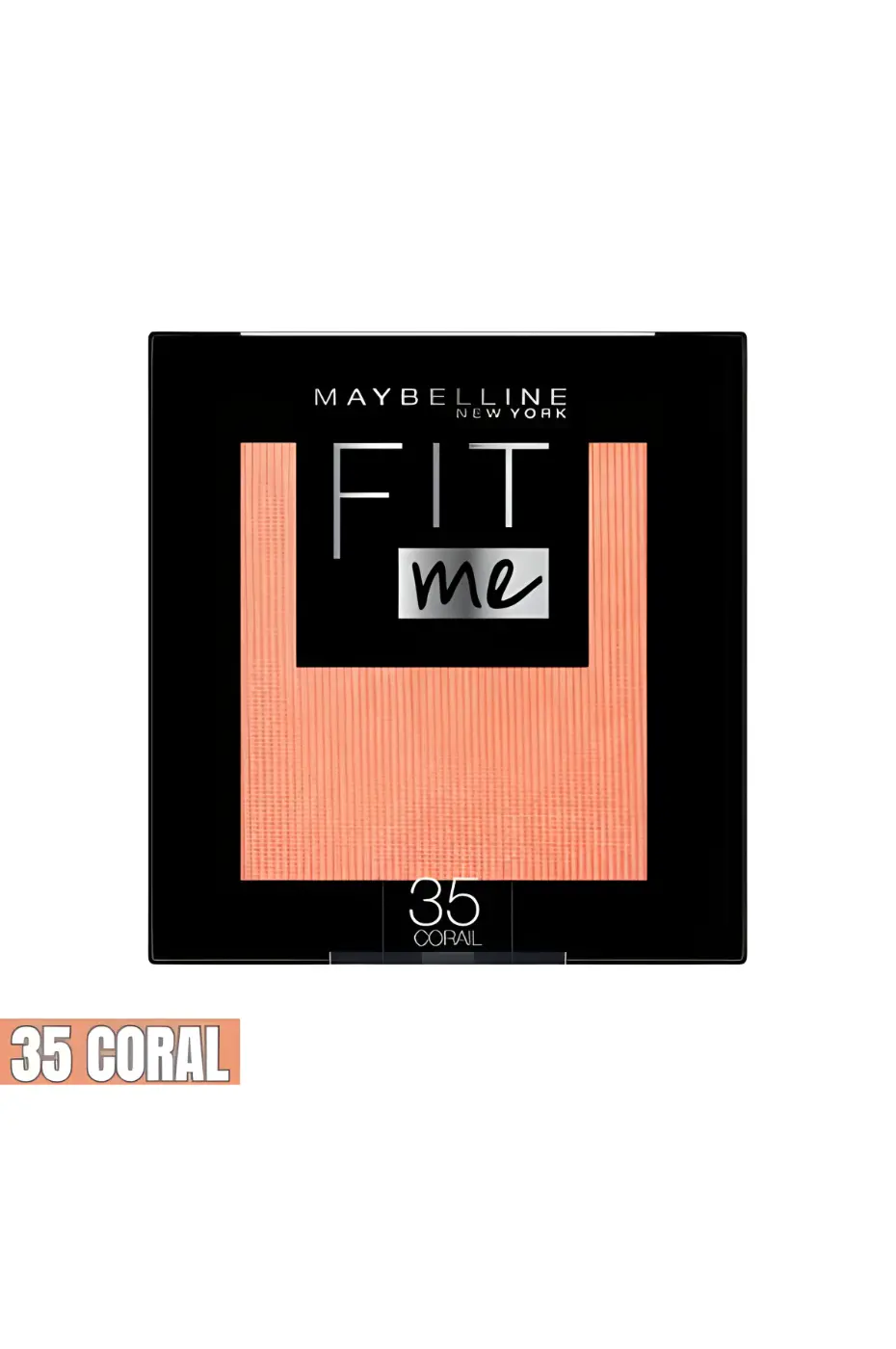 Maybelline Fit Me Blush Poudre Corail 35 – Éclat Naturel Boîtier carré noir Maybelline Fit Me Blush, teinte 35 Corail. Fard à joues poudre, couleur pêche/corail, pour un teint éclatant.