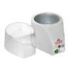Chauffe-cire professionnel électrique blanc Holiday ETNA S80, 800 ml, thermostat réglable, couvercle transparent.