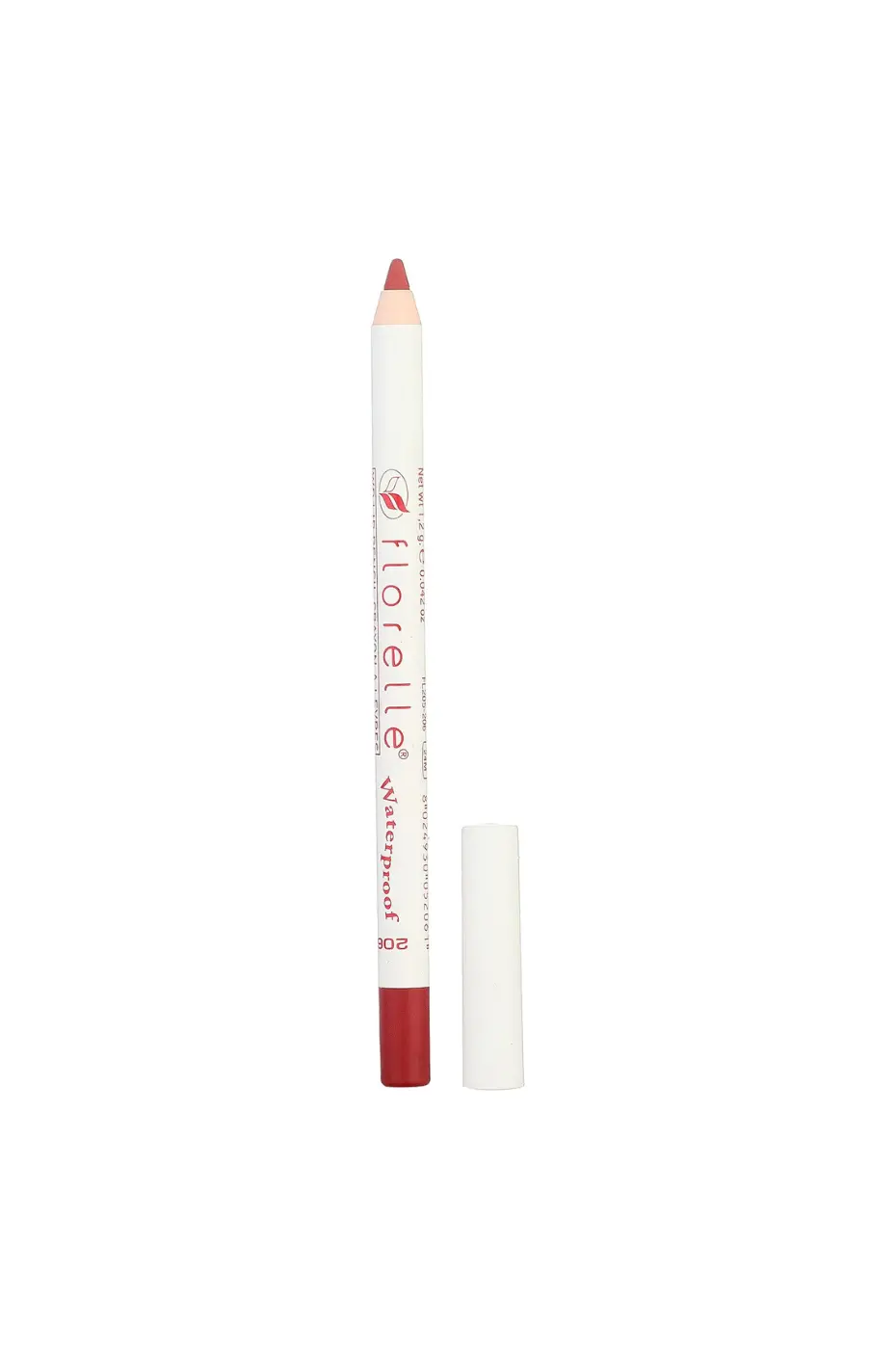 Crayon à Lèvres Florelle N°206 Ouvert – Marron WP Crayon à lèvres Florelle Waterproof n°206, la mine taillée est visible. Maquillage marron pour les lèvres, longue tenue.