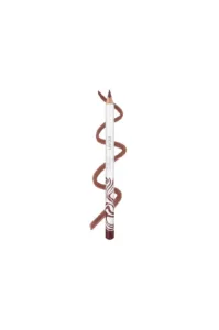 Crayon à lèvres HEAN Sensual Lip Liner n°515. Gros plan sur la mine et un trait de la couleur Antique Rose.