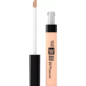 Anti-cernes Maybelline Fit Me N°25 ouvert, montrant l'applicateur et sa texture légère pour une application facile.