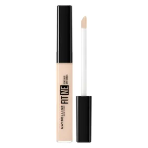 Tube Maybelline Fit Me Concealer N°10 Ivoire avec applicateur, correcteur liquide couvrance naturelle 6,8 ml
