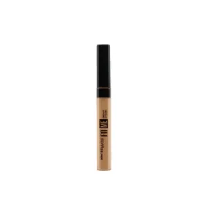 Tube de correcteur liquide Maybelline Fit Me, teinte N°20, 6,8 ml. Le tube est beige avec un bouchon applicateur noir.