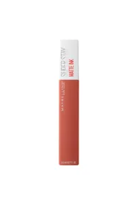 Rouge à lèvres liquide Maybelline Super Stay Matte Ink N°70 (nuance terre cuite/nude orangé), tube long, 5ml.