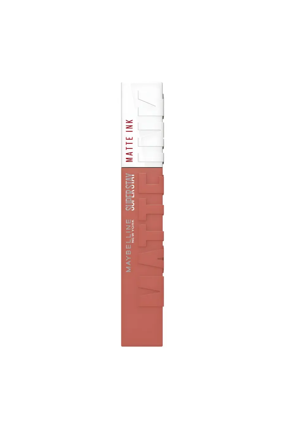Maybelline Super Stay Matte Ink N°65 Seductress 5 ML Rouge à lèvres liquide Maybelline Super Stay Matte Ink N°65 Seductress, fini mat longue tenue 16h, 5 ml, couleur nude rosé.