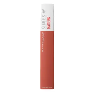 Rouge à lèvres liquide Maybelline Super Stay Matte Ink N°70 (nuance terre cuite/nude orangé), tube long, 5ml.