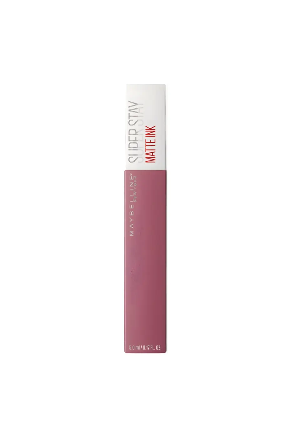 Maybelline SuperStay Matte Ink N°15 Lover - Mat 16H MAYBELLINE SuperStay Matte Ink 15 Lover. Rouge à lèvres liquide mat, 5ml. Couleur prune longue tenue, applicateur flèche.
