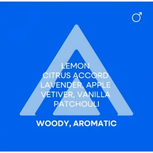 Liste des notes olfactives du parfum Colour Me Azure : Citron, Lavande, Pomme, Vétiver, Vanille, Patchouli.