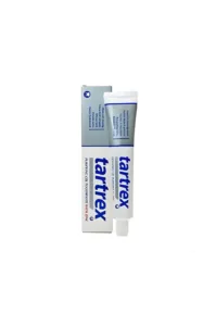 Dentifrice TARTREX Gel Purifiant au Zinc, tube blanc et boîte gris-bleu. Nettoie en douceur et rafraîchit l'haleine.