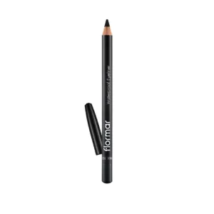 Crayon Eyeliner Waterproof Flormar 101 Black Ice noir intense. Maquillage des yeux longue tenue résistant à l'eau et l'humidité.