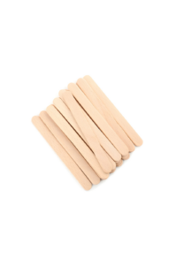 Lot de 50 spatules d'épilation en bois naturel jetables, applicateurs de cire lisse pour visage, corps et zones sensibles.