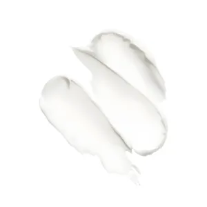 Texture crème fluide et légère du primer matifiant Topface Skin Editor. Échantillon de produit blanc onctueux.