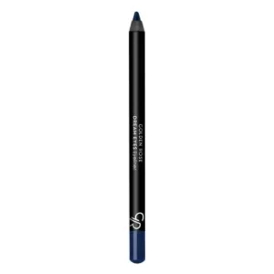 Crayon eyeliner bleu intense Golden Rose N°420 sur fond blanc, montrant sa mine précise et sa texture crémeuse.