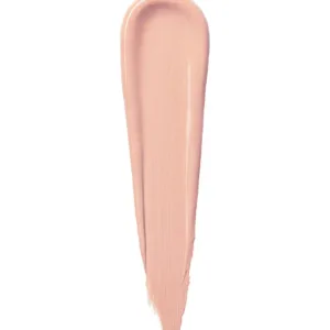 Échantillon de texture crémeuse et liquide de l'anti-cernes Flormar Stay Perfect teinte 004 Ivory sur fond blanc.