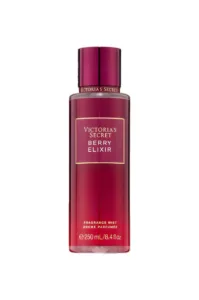 Flacon de brume parfumée Berry Elixir Victoria's Secret de 250 ml aux teintes rouge profond et capuchon bordeaux.