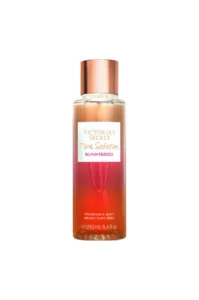 Flacon dégradé orange et rose de la brume parfumée Pure Seduction Sunkissed de Victoria's Secret, format 250 ml pour femme.