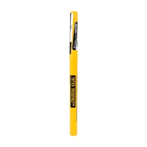Crayon rétractable jaune Colossal Kajal de Maybelline New York, mine noire précision enrichie en aloe vera et vitamines.