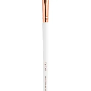 Pinceau plat de précision Topface F10, idéal pour appliquer le correcteur ou le fard à paupières, avec virole dorée.