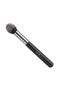 Pinceau de maquillage conique Pollié 04111 noir avec poils synthétiques doux pour une application précise du teint.