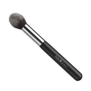 Pinceau de maquillage conique Pollié 04111 noir avec poils synthétiques doux pour une application précise du teint.