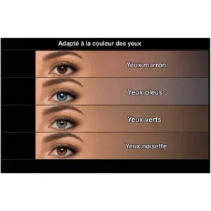 Guide maquillage des yeux Yves Morel 10 Smokey adapté aux yeux marron, bleus, verts et noisette avec fard à paupières.
